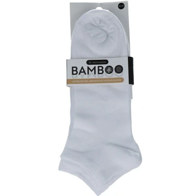 Afbeelding van Naproz Bamboo Airco Shortsokken 3 Pack Wit 43 47