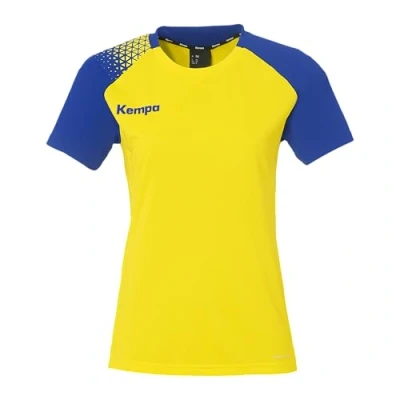 Afbeelding van Kempa Ambition Sport Tshirt, Dames, Maat: XL, Limonengelb royal