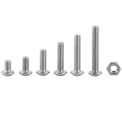 Afbeelding van 170 Stks M4 Rvs SS304 Hex Inbusbouten Schroeven Moeren Assortiment Kit met Opbergdoos