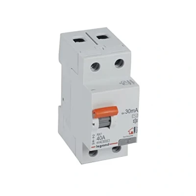Afbeelding van Legrand 402057E, differentie schakelaar, 2P 40A, gevoeligheid 30mA, AC klasse, RX3