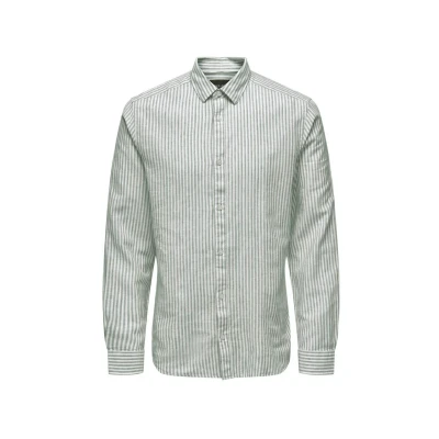 Afbeelding van Only &amp; Sons Caiden Langarm Overhemd, Heren, Maat: Small, Grau