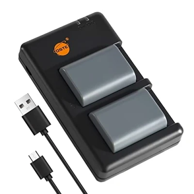 Afbeelding van DSTE 2 STKS NB 2LH 2L (1900mAh/7.4V) batterijlader compatibel met Canon Optura 400,500,PowerShot G9,S40,VIXIA HF R10,HF R1,HV40,DC320,EOS 350D, 400D, Digital Rebel XT, XTi, FV500, FVM20, BP 2L5,