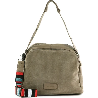 Afbeelding van FREDsBRUDER Leren Schoudertas Alerassa Shoulderbag Soft Taupe Lichtbruin