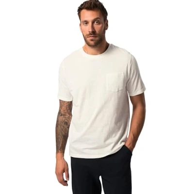 Afbeelding van JP1880 Tshirt basic, Heren, Maat: 8XL, Offwhite