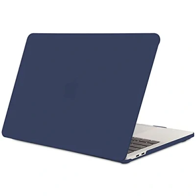 Afbeelding van TECOOL Hoes Compatibel met MacBook Pro 16 Inch, 2019 2020 Touch Bar, Model A2141, Plastic Slanke Beschermende Harde Case, Mat Oppervlak, Marineblauw