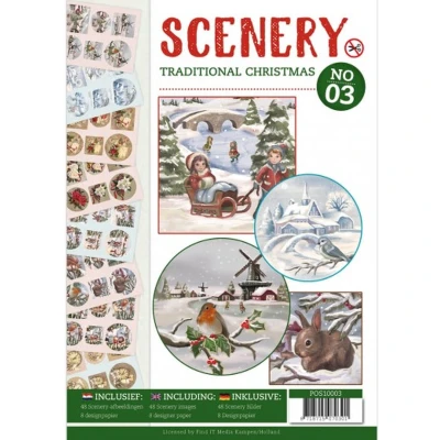 Afbeelding van Nr. 3 Traditional Christmas Push Out boek Scenery