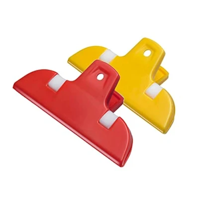 Afbeelding van Westmark Grote zakklemmen/sluitclips, 2 stuks, kunststof, Maxi, geel/rood, 52162230