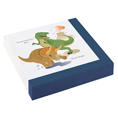 Afbeelding van Servetten Happy Dinosaurus 33x33cm 20 stuks