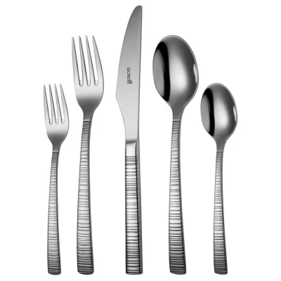 Afbeelding van Sola Bali Bestekset 9 Persoons 90 Delig RVS Bestek Set Zilverwit Edelstaal 18/10 Vaatwasserbestendig Zilver