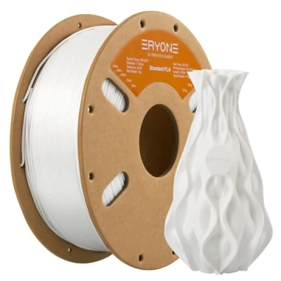 Afbeelding van Eryone PLA filament, 1,75 mm, voor 3D printer, 0,03 1 kg per spoel, melkwit