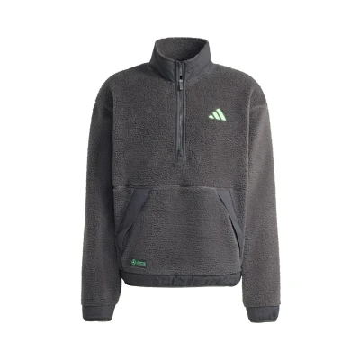 Afbeelding van adidas Performance Mercedes AMG Petronas Formula One Team Premium Sweat Half Zip Fleece Heren Grijs XS