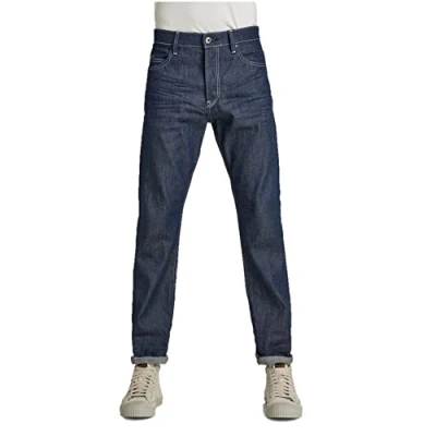 Afbeelding van G STAR RAW Heren Triple A Regular Straight C Jeans, blauw (Raw Denim D19164 c665 001), 31W / 32L