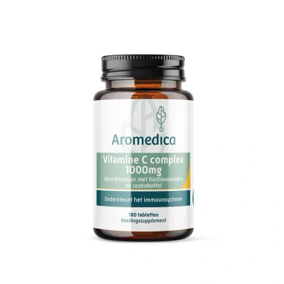 Afbeelding van Aromedica Vitamine C complex 1000mg met bioflavonoiden 180 tabletten