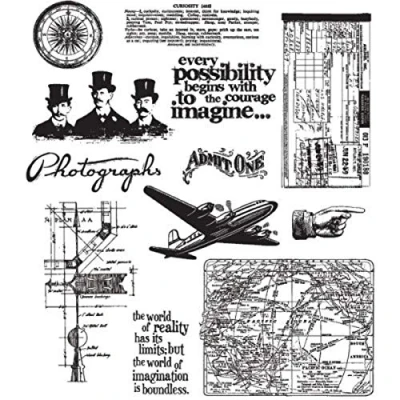 Afbeelding van Stampers Anonymous Tim Holtz Warehouse District stempel, acryl rubber