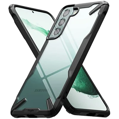 Afbeelding van Ringke Fusion X Compatibel met Samsung Galaxy S22 Plus 5G Case, Krasvast Schokbestendig Robuuste Bumper Hoesje Black Zwart