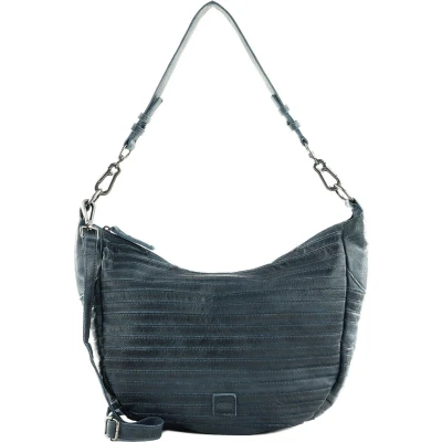 Afbeelding van FREDsBRUDER Leren Schoudertas Flowow Shoulderbag Dusty Blue Donkerblauw