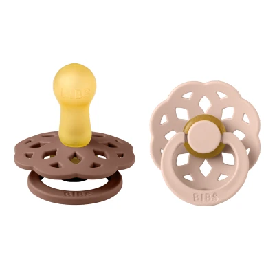 Afbeelding van BiBS Boheme Pacifier Stage 2 Fopspeen stuks Woodchuck / Blush