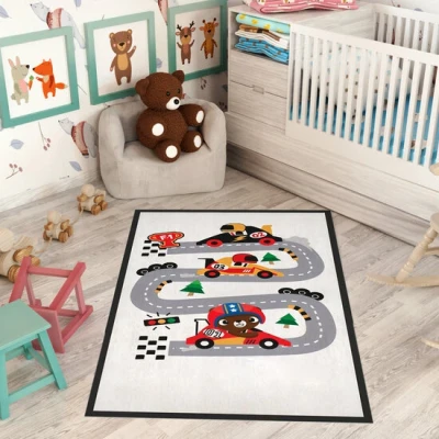 Afbeelding van Speelkleed Race 100x160 cm Vloerkleed