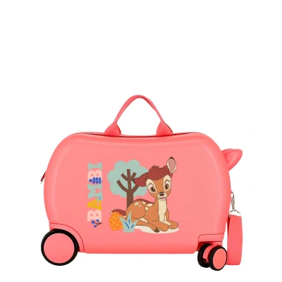 Afbeelding van Bami Rolling Suitcase 4 Wheels 45 cm Coral