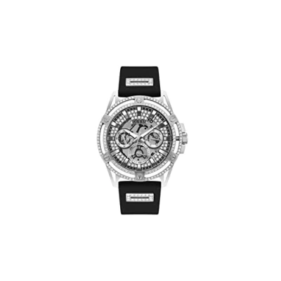 Afbeelding van Guess KING Horloge silvercoloured, Heren, Maat: One Size, Silver coloured