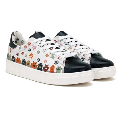 Afbeelding van Goby Paw Parade Dames Sneakers Vegan Handmade Maat 40