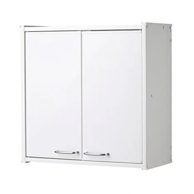 Afbeelding van Negrari Wandkast F760PAM van pvc hars, vochtbestendig, levering als montageset, binnen en buiten, 59 x 21 cm, wit