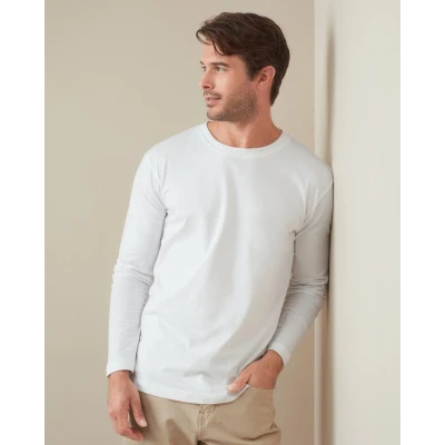 Afbeelding van 5 Pack Stedman lange mouwen T Shirts XXL Wit