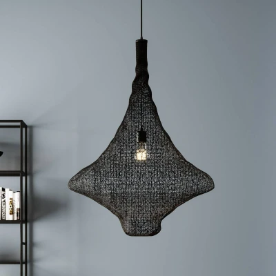 Afbeelding van KARE Cocoon hanglamp zwart, Ø 89 cm