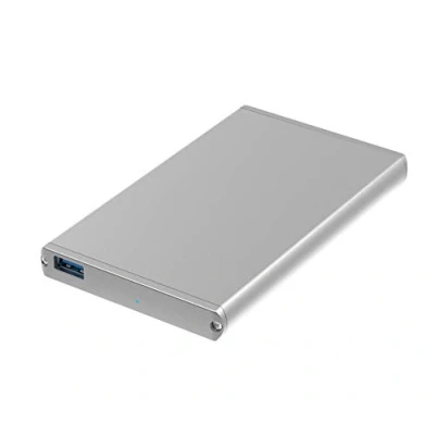 Afbeelding van SABRENT Ultra Slim USB 3.0 naar 2,5 Inch SATA Externe Aluminium Harde Schijf Behuizing {Optimaal voor SSD, Ondersteuning UASP III} [Zilver] (EC UM30)