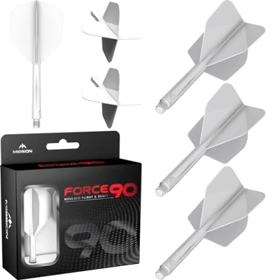 Afbeelding van MISSION FORCE 90 WHITE NO6 DART FLIGHTS TWEENIE INBETWEEN