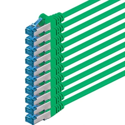 Afbeelding van 1aTTack 3m Cat6 Cat6a Lan RJ45 8P8C 10Gbps groen 10 stuks