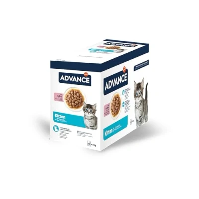 Afbeelding van Advance Natvoer voor kittens met kalkoen, multipack 12 x 85 g, totaal 1,02 kg