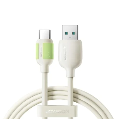 Afbeelding van Joyroom 3A Snellaadbare Datakabel USB A naar C, 2m Beige (2 m, 3.0), kabel