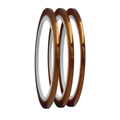 Afbeelding van ACIT, Polyimide tape, bestand tegen hoge temperaturen, 3 rollen, thermoband met siliconenlijm, 3D printer, afdekking, lasisolatie (3 mm x 33 m)
