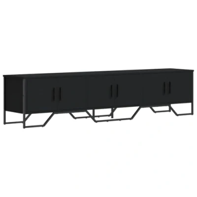 Afbeelding van Tv meubel 180x34x41 cm bewerkt hout zwart
