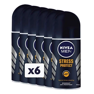 Afbeelding van Nivea Stress Protect Men Roll On, set van 6 (6 x 50 ml)