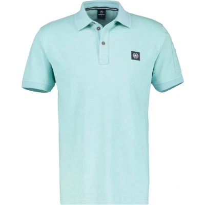 Afbeelding van LERROS regular fit polo met logo lichtblauw