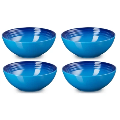 Afbeelding van Le Creuset Ontbijtkom Azure 16 cm 4 stuks