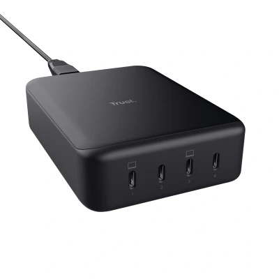 Afbeelding van Trust MAXO USB oplader 240 W Binnen, Thuis Aantal uitgangen: 4 x C bus (Power Delivery) Power Delivery (USB PD)