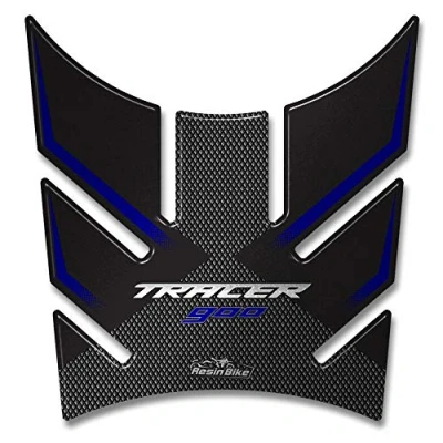 Afbeelding van Tankbescherming, 3D lijm, hars, compatibel met motorfiets, Yamaha Tracer 900 2018 19, metaal, blauw