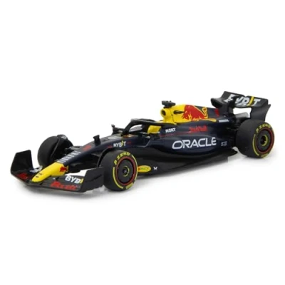 Afbeelding van JAMARA Oracle Red Bull Racing RB19 Diecast 1:32 donkerblauw Officieel gelicentieerd, getrouwe lak, speelgoedauto