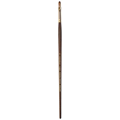 Afbeelding van Winsor &amp; Newton 5504006 Monarch professioneel synthetisch haar penseel voor olieverf of acrylverf Kattentong Nr. 6,