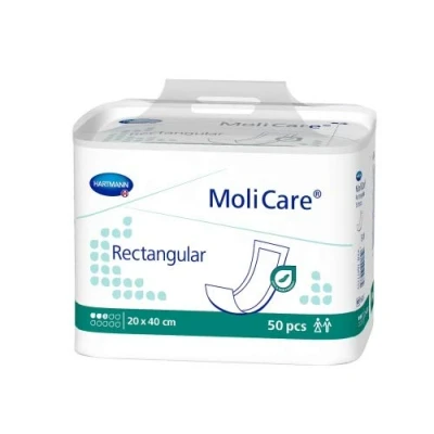 Afbeelding van Hartmann Molicare Rectangular Geplastificeerde 20 x 40 cm 6 pakken van 50 stuks