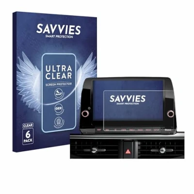 Afbeelding van Savvies (6 Stuks) Schermbeschermer voor Kia Picanto 2022 8&quot; Screen Protector Ultra Transparant