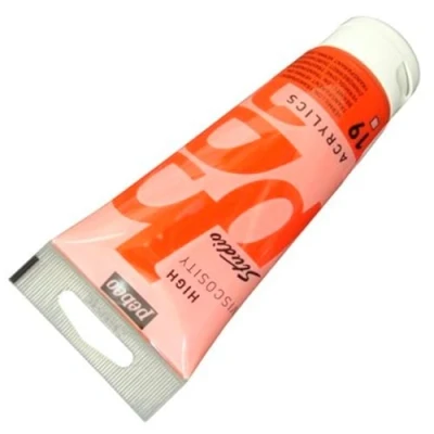 Afbeelding van Pébéo Studio acrylverf, 1 tube, 100 ml (831019), transparant zinnoberrood