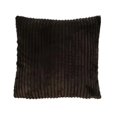 Afbeelding van Gözze Knuffelzachte kussensloop in corduroy look, set van 2, 50 x cm donkerbruin