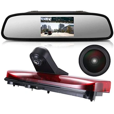 Afbeelding van 1280 x 720 pixels 1000TV Lines Auto Top Mount Third 3. Remlicht Camera Achteruitrijcamera voor Ford Transit Connect 2014 2017 Transporter Business MPV SUV Bus + 4,3&quot; Reverse Screen