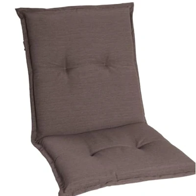 Afbeelding van gardisun Tuinstoelkussens met lage rugleuning, extra dikke stoelkussens, made in Europe, ideale stoelkussens voor tuinstoelen hoog comfort, set van 4, taupe