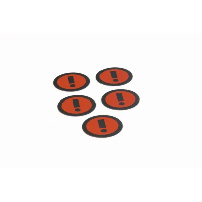 Afbeelding van Impressiemagneetfolie &#039;info&#039;, rood, set van 5 Smit Visual