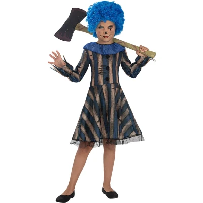 Afbeelding van FUNIDELIA Enge Clown Kostuum voor meisjes Maat: 135 152 cm